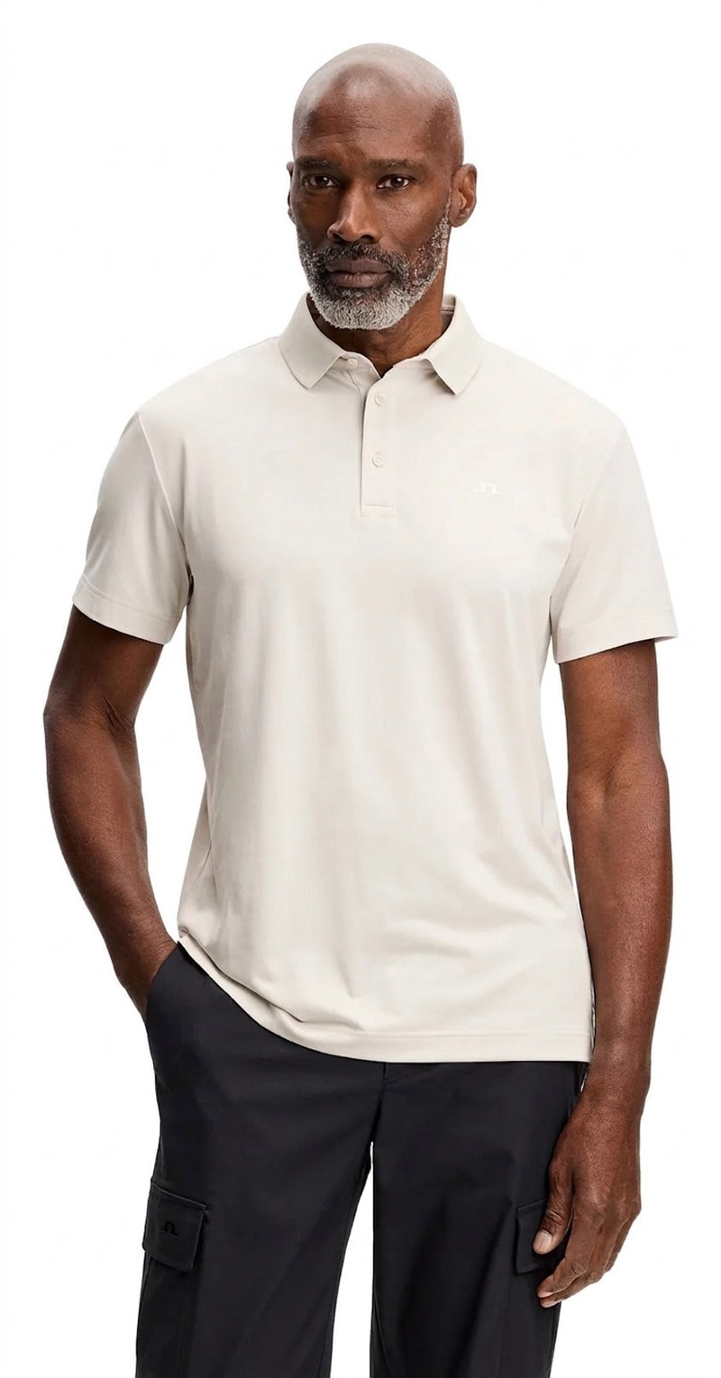 J.Lindeberg Bridge heren polo, moonbeam