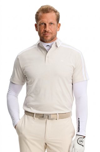 J.Lindeberg Bozak heren polo, moonbeam
