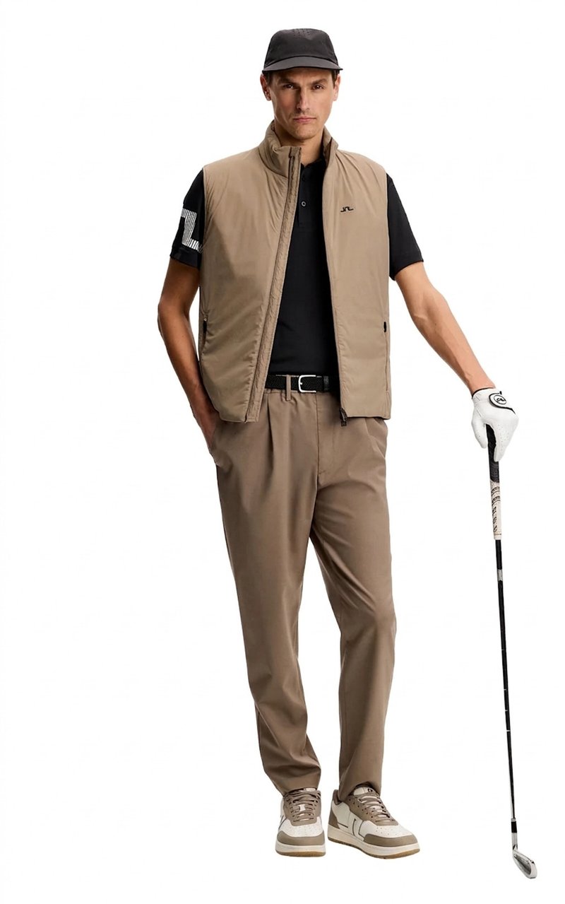 J.Lindeberg Heath heren polo, zwart