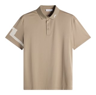 J.Lindeberg Heath heren polo, brindle