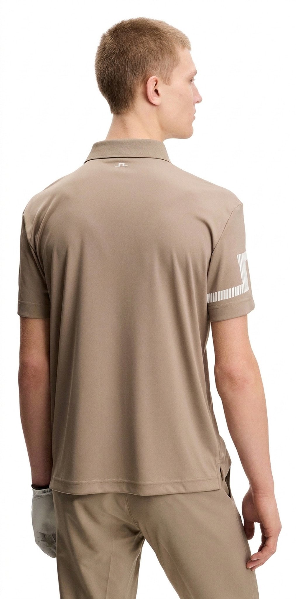 J.Lindeberg Heath heren polo, brindle