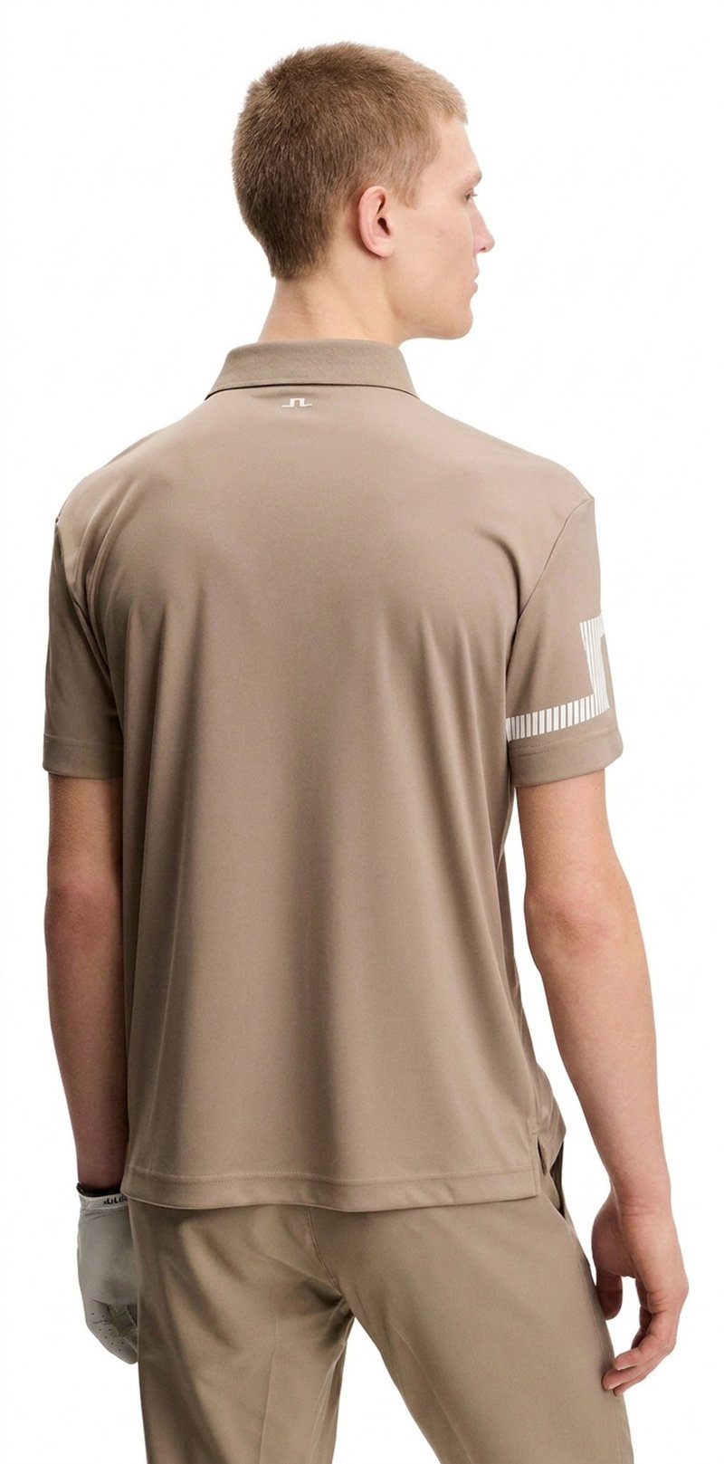 J.Lindeberg Heath heren polo, brindle