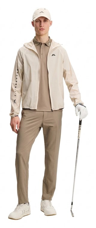 J.Lindeberg Heath heren polo, brindle