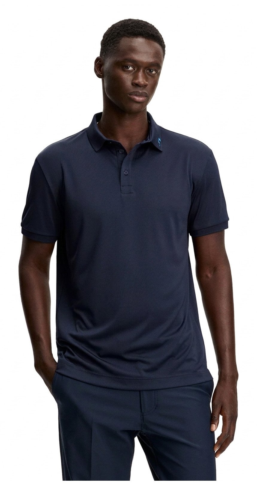 J.Lindeberg KV Print heren polo, JLNavy