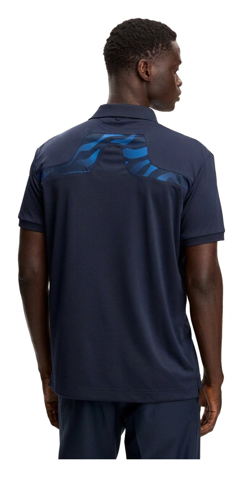 J.Lindeberg KV Print heren polo, JLNavy