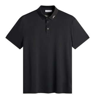 J.Lindeberg KV Print heren polo, zwart