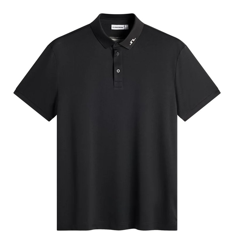 J.Lindeberg KV Print heren polo, zwart