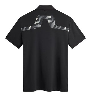 J.Lindeberg KV Print heren polo, zwart
