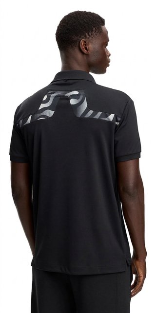 J.Lindeberg KV Print heren polo, zwart