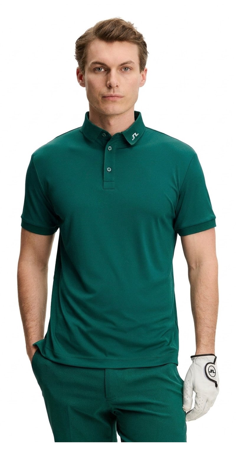 J.Lindeberg KV Print heren polo, forest biome