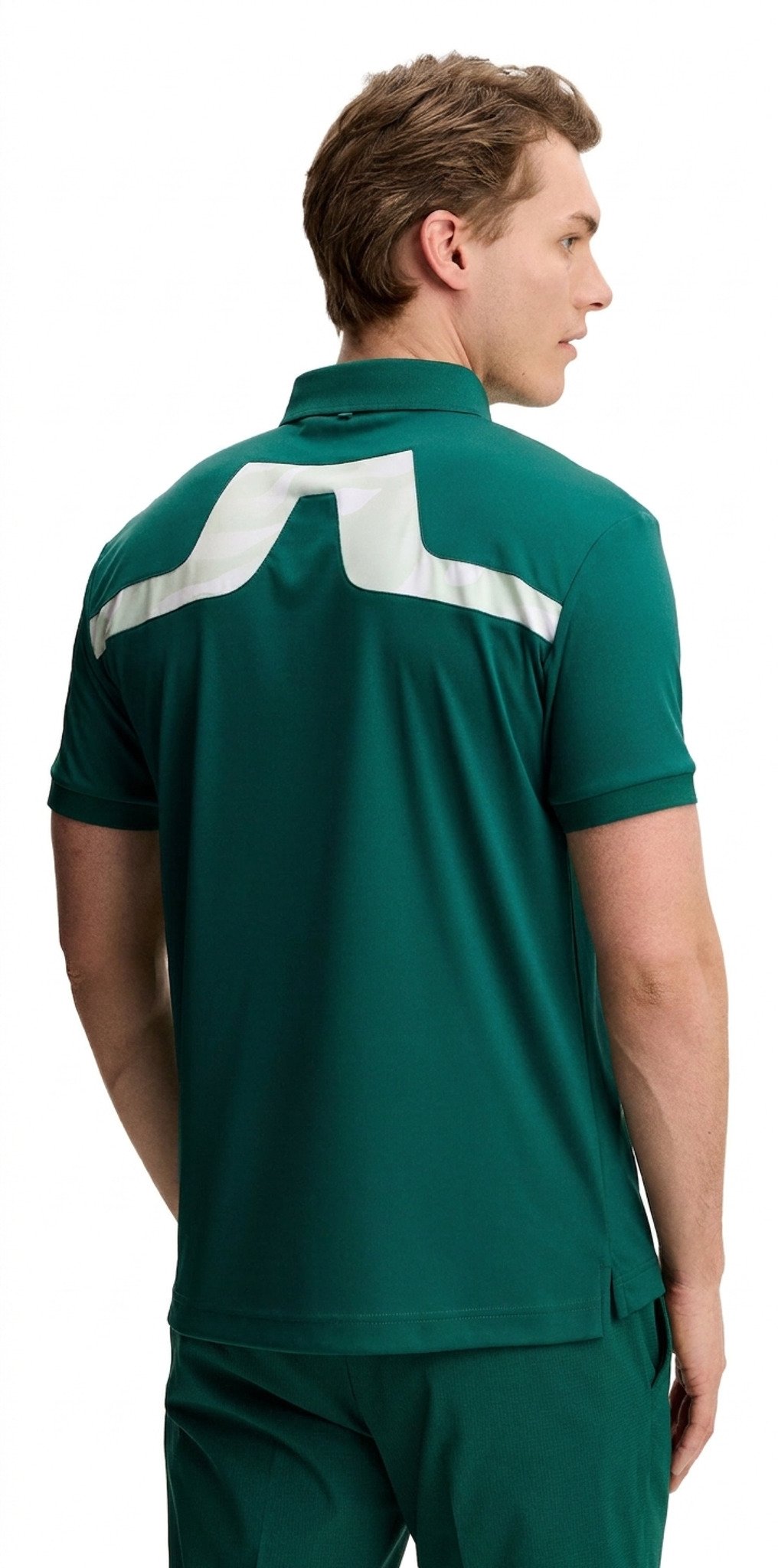 J.Lindeberg KV Print heren polo, forest biome