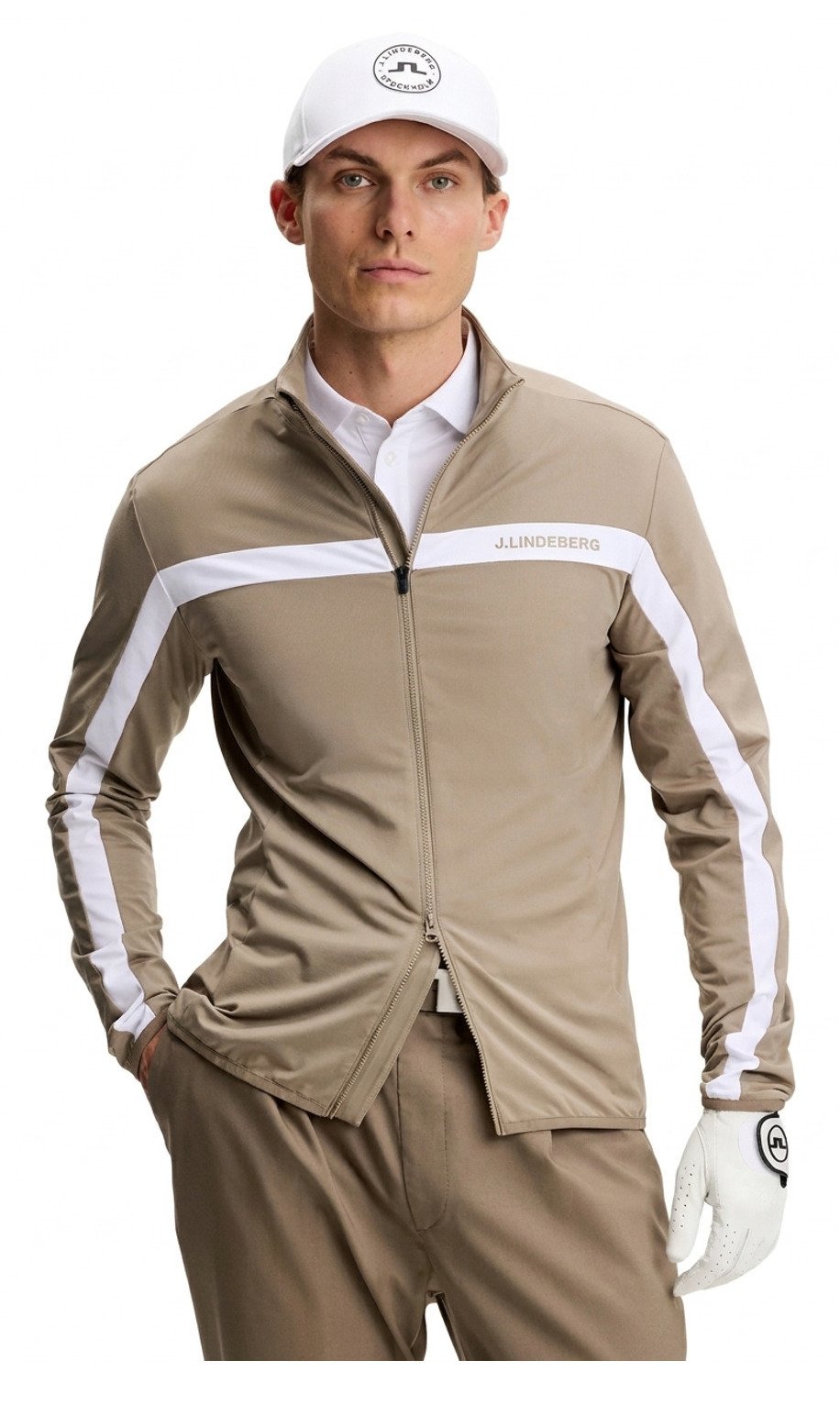 J.Lindeberg Jarvis Mid heren laag, brindle