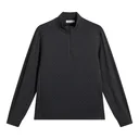J.Lindeberg Lassy Quarter Zip Mid heren laag, zwart