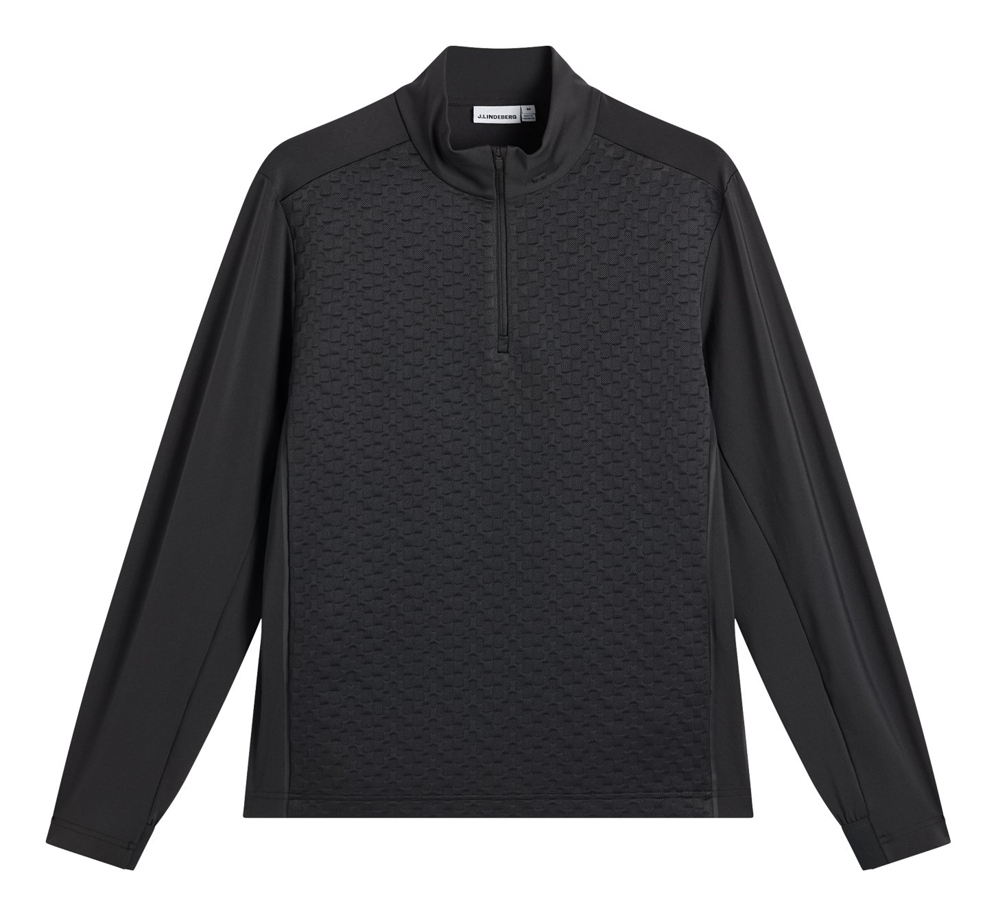 J.Lindeberg Lassy Quarter Zip Mid heren laag, zwart