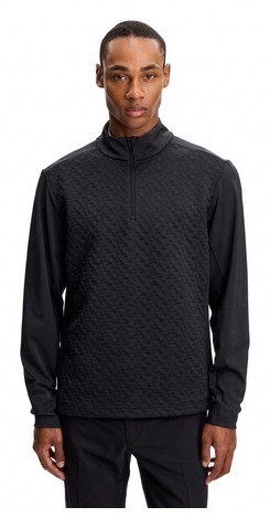 J.Lindeberg Lassy Quarter Zip Mid heren laag, zwart
