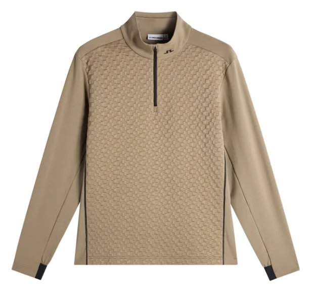 J.Lindeberg Lassy Quarter Zip Mid heren laag, brindle