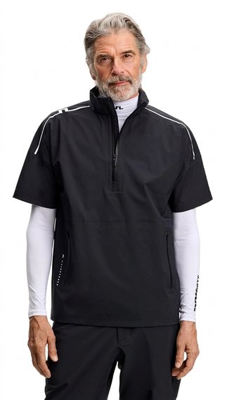 J.Lindeberg Shay Rain heren shirt, zwart