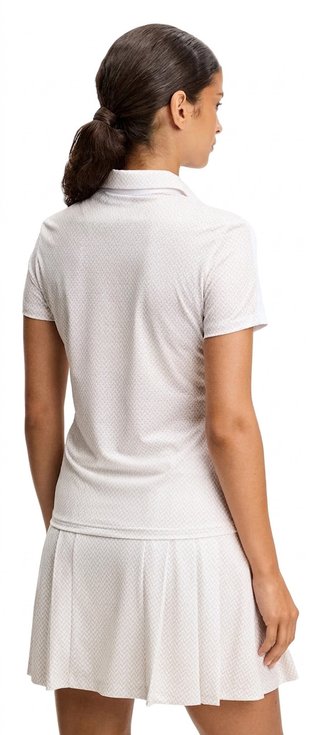 J.Lindeberg Cara Print dames polo, wit