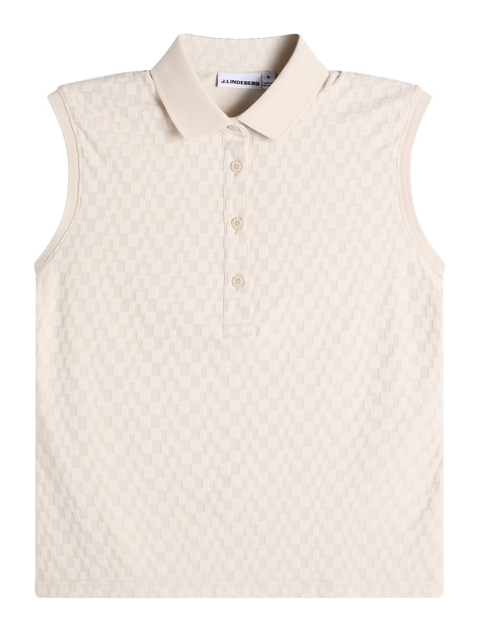 J.Lindeberg Dani sleeveless dames polo, moonbeam