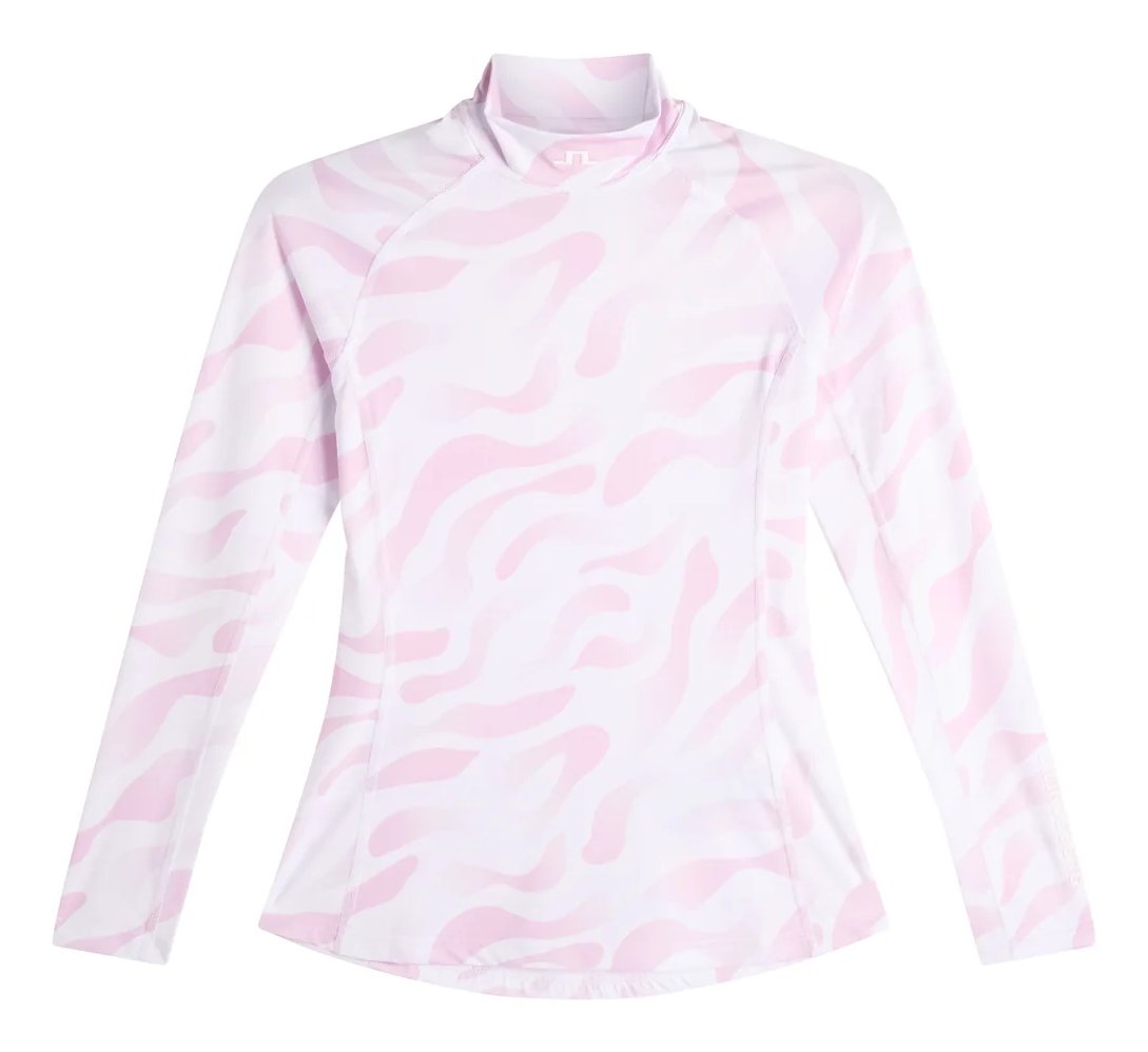 J.Lindeberg Ella Print Compression dames top, bunker fade white orchid