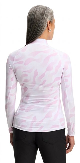 J.Lindeberg Ella Print Compression dames top, bunker fade white orchid