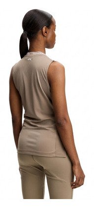 J.Lindeberg Leya Sleeveless dames polo, beige