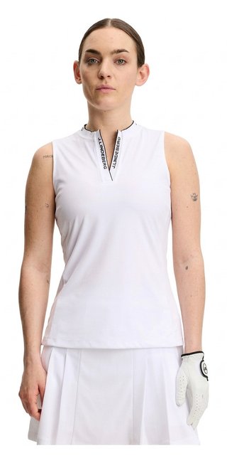 J.Lindeberg Leya Sleeveless dames polo, wit