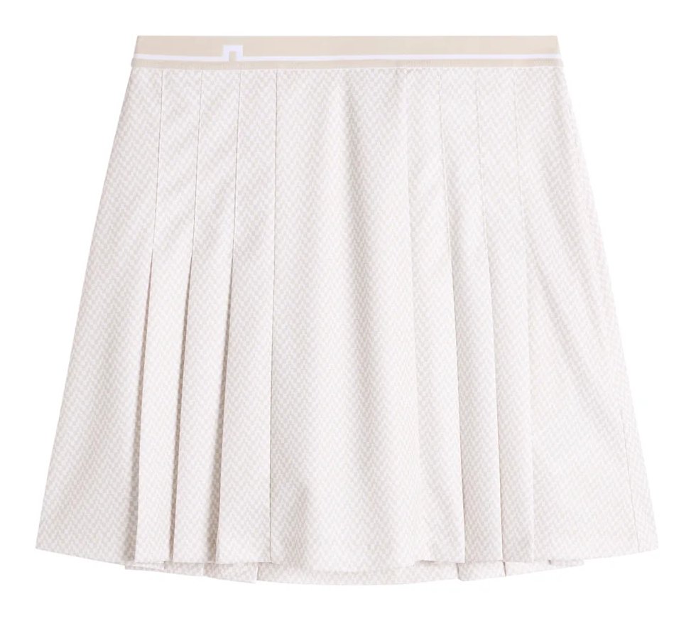 J.Lindeberg Harlow Print dames skort, bridge stack white moon