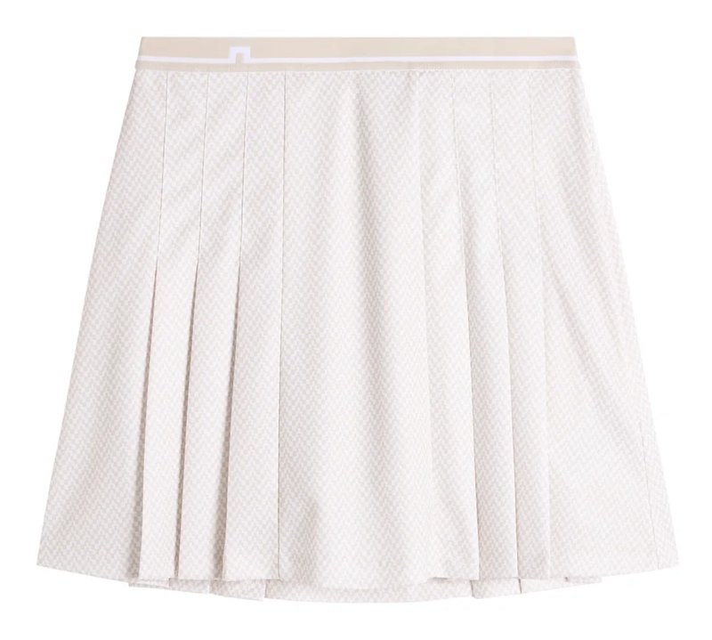 J.Lindeberg Harlow Print dames skort, bridge stack white moon