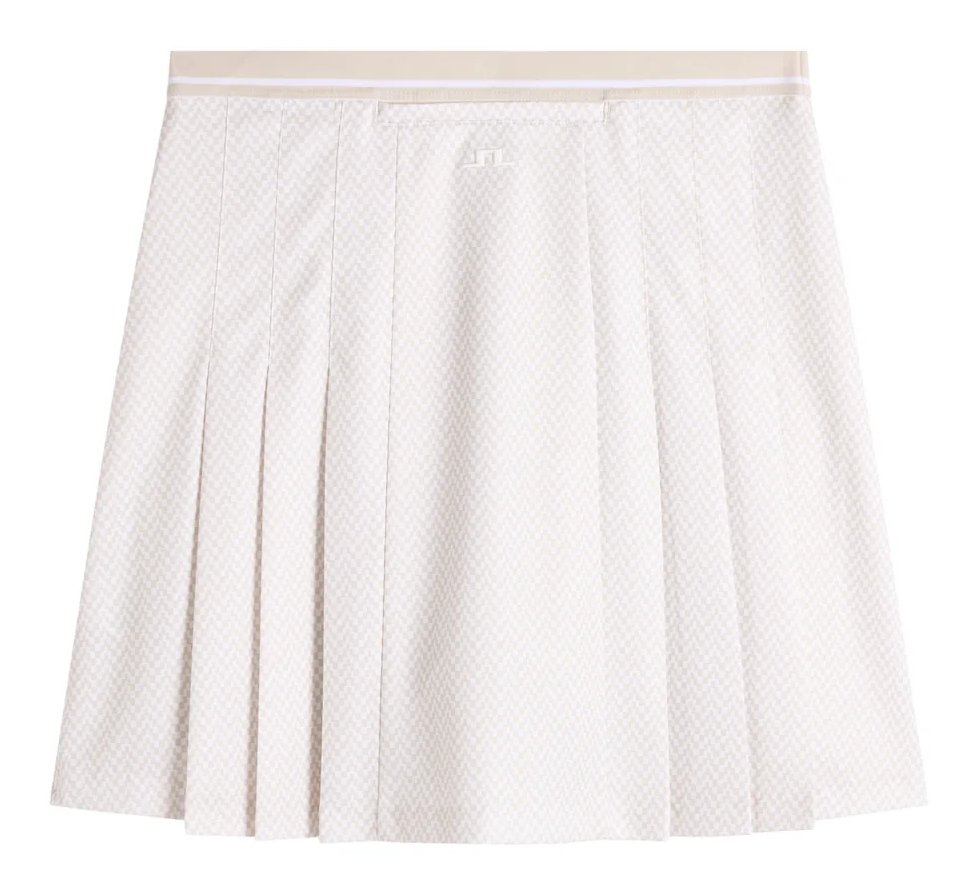 J.Lindeberg Harlow Print dames skort, bridge stack white moon