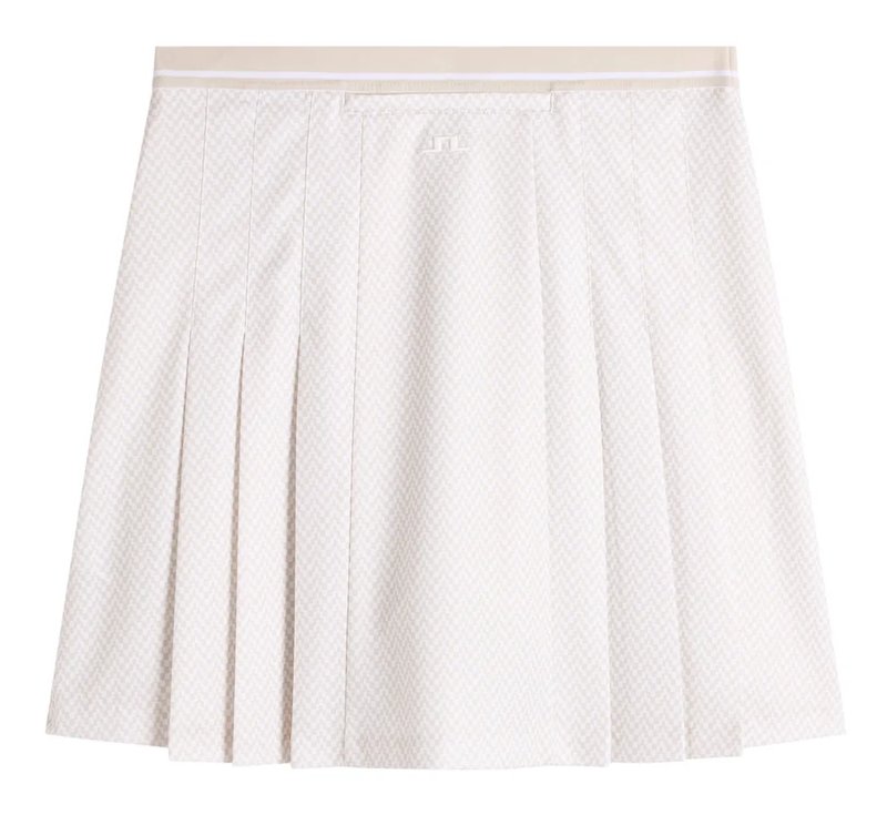 J.Lindeberg Harlow Print dames skort, bridge stack white moon