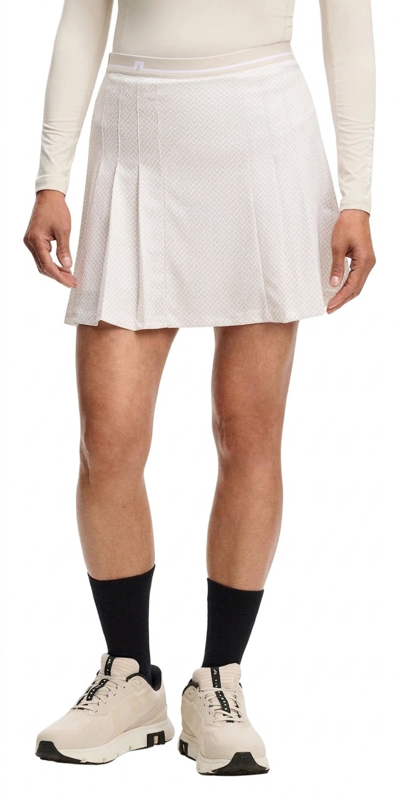 J.Lindeberg Harlow Print dames skort, bridge stack white moon