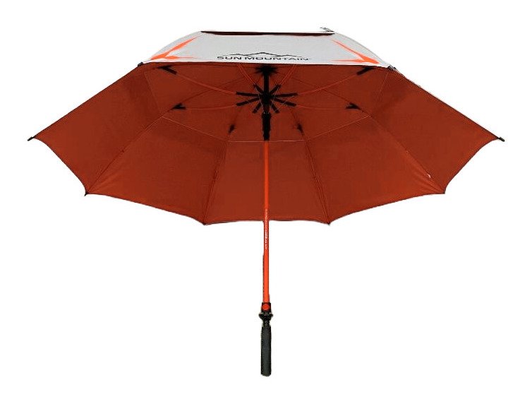 Sun Mountain H2NO Chrome UV paraplu 68", oranje