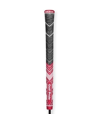 Golf Pride MCC Plus4 grip (.60 RND), standard, donkerrood/wit