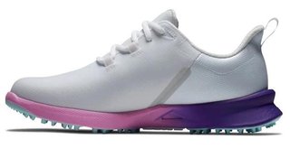 FootJoy Fuel Sport dames golfschoenen 2023, wit/paars, UK7.5-EU41 (US9.5)