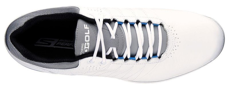 Skechers Go Golf Elite 2 heren golfschoenen, wit/grijs/blauw