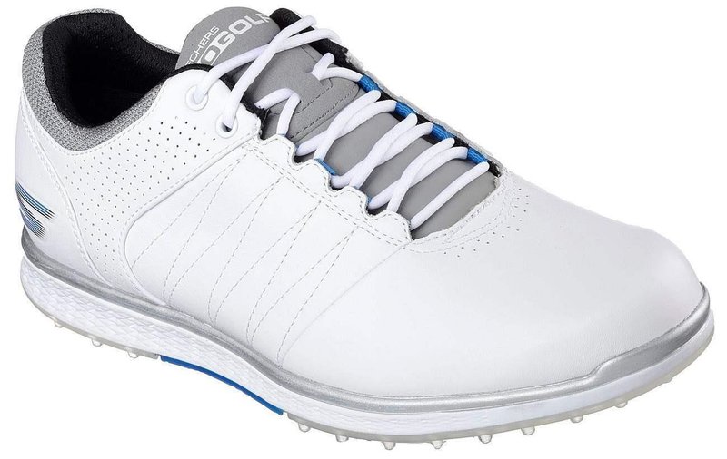 Skechers Go Golf Elite 2 heren golfschoenen, wit/grijs/blauw
