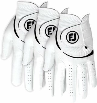 FootJoy WeatherSof 24 dames golfhandschoen (3 PACK), wit/zwart, ML