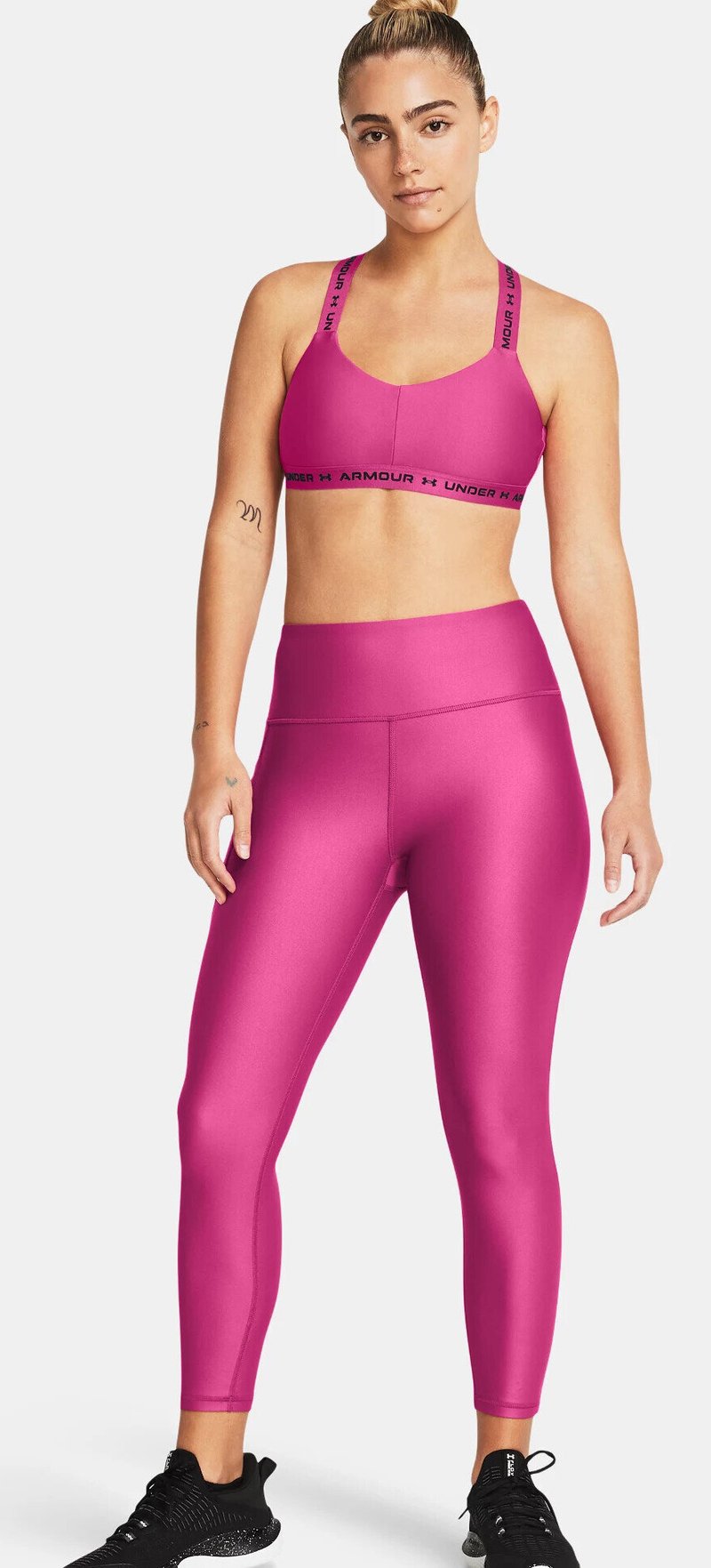Under Armour HeatGear Armour Hi Ankle dames compressie leggings, astral aura