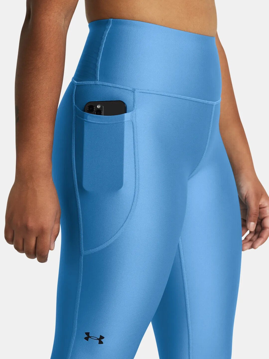 Under Armour HeatGear Armour Hi Ankle dames compressie leggings, viral blue
