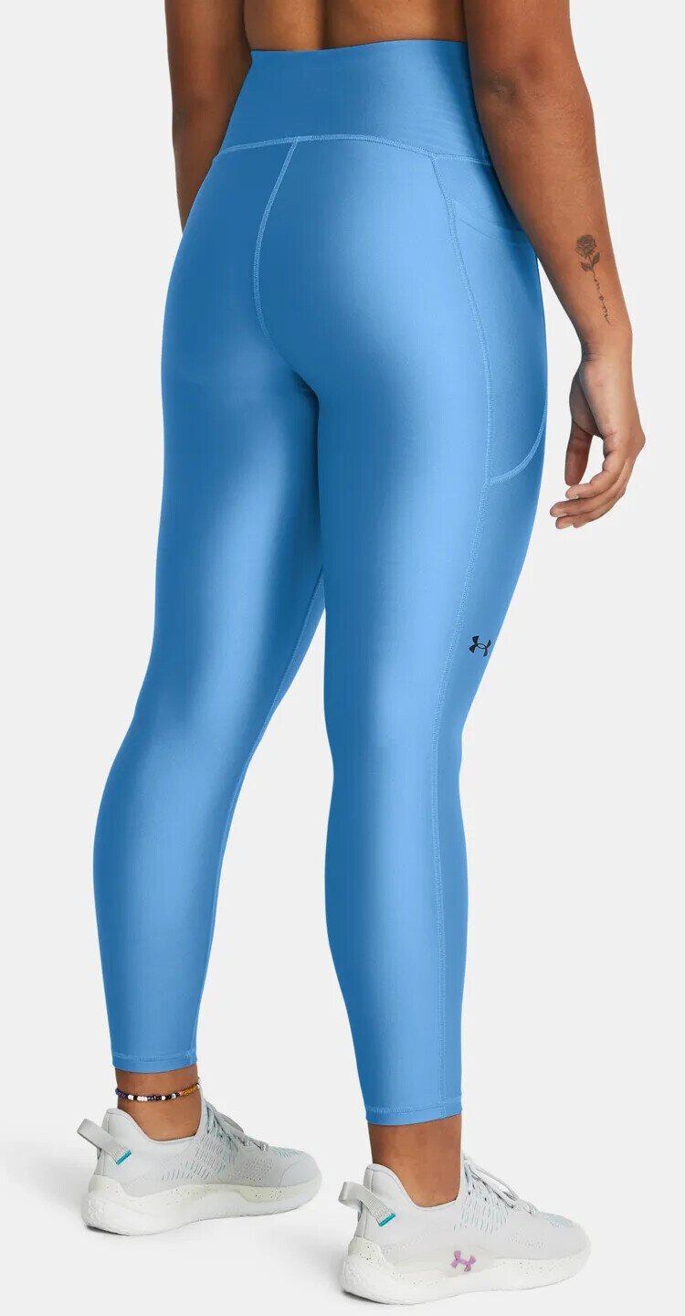 Under Armour HeatGear Armour Hi Ankle dames compressie leggings, viral blue