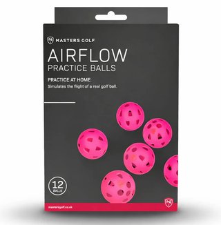 Masters Golf Airflow XP oefen golfballen (12 pack), roze