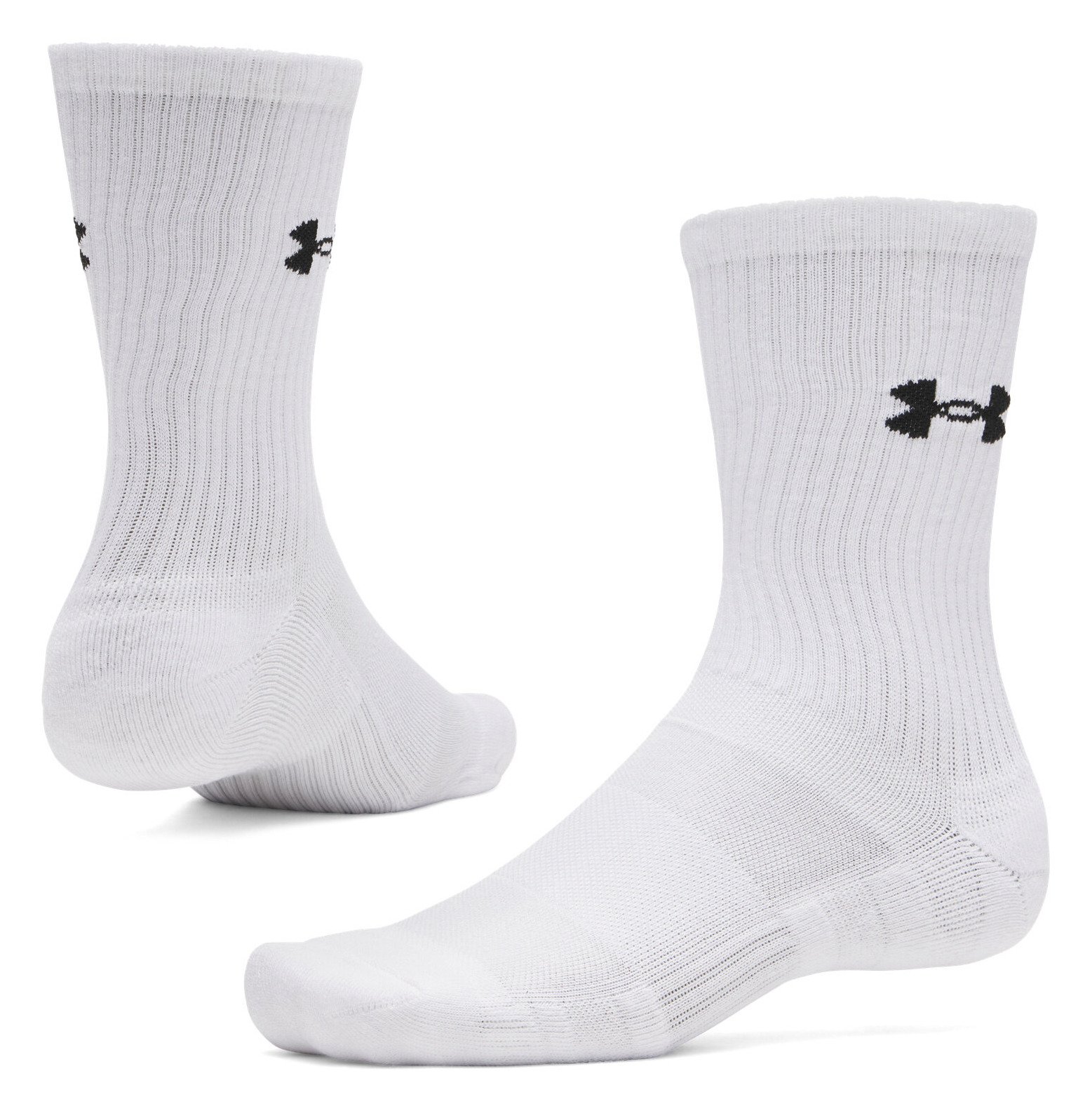 Under Armour UA Performance Cotton unisex sokken (3 pack), wit