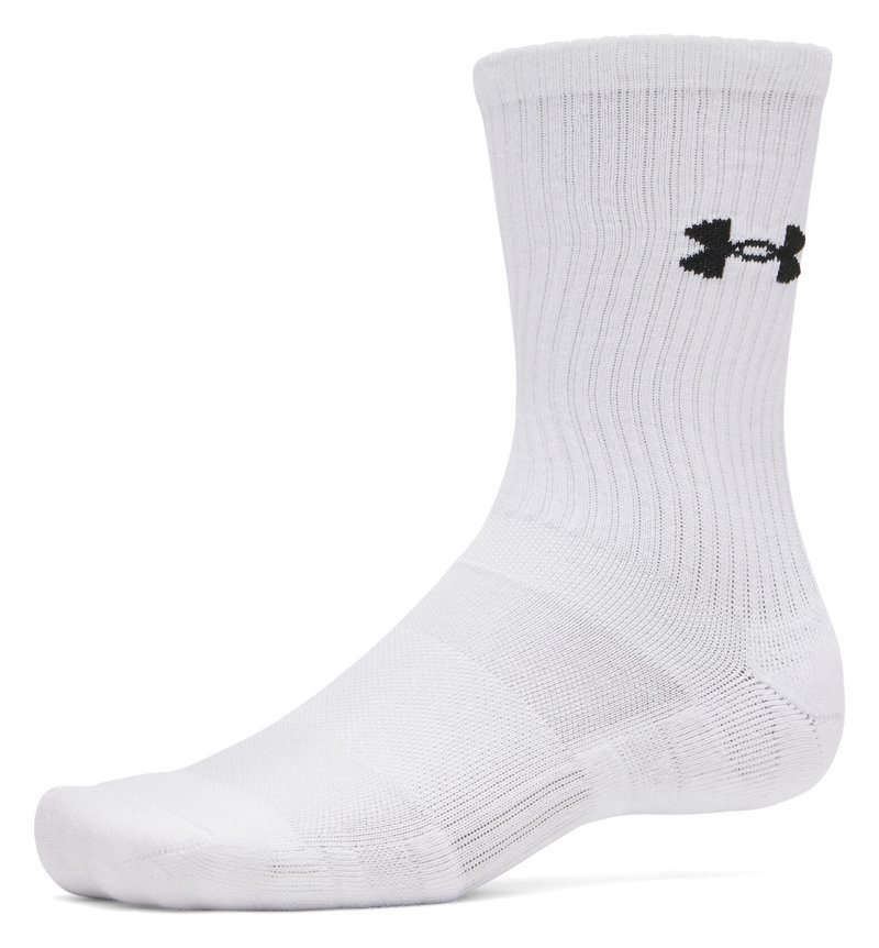 Under Armour UA Performance Cotton unisex sokken (3 pack), wit