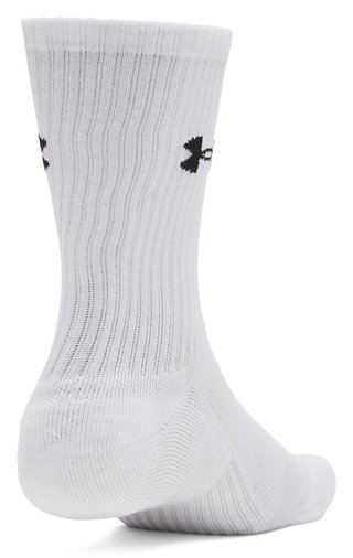 Under Armour UA Performance Cotton unisex sokken (3 pack), wit