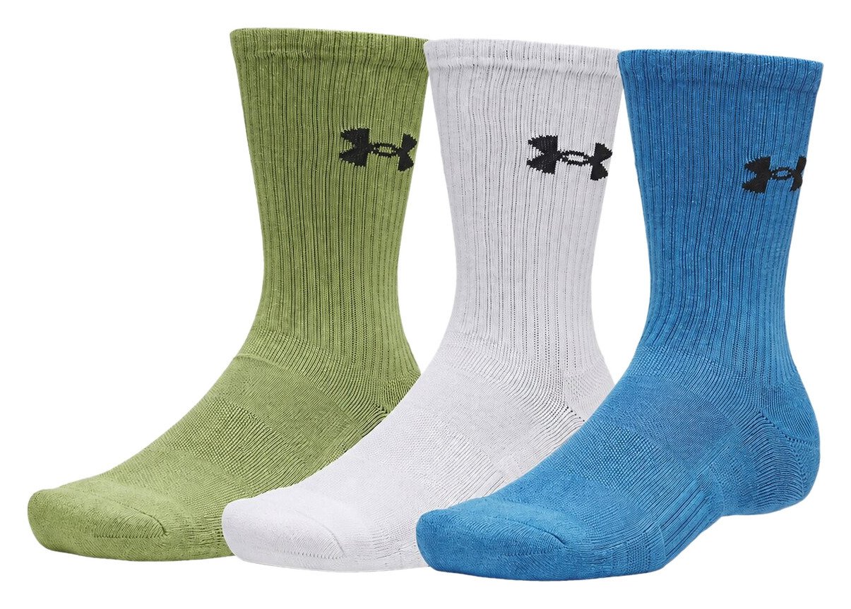 Under Armour UA Performance Cotton unisex sokken (3-pack), aegean blue