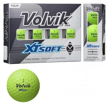 Volvik XT Soft golfballen (12 ballen), groen