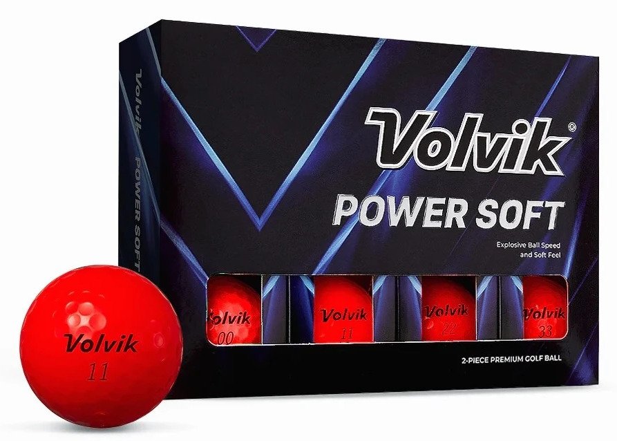 Volvik POWER Soft golfballen (12 ballen), rood