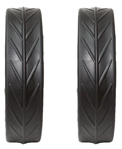 JuCad Tyres for REAR Wheels (2 banden voor JuCad achterwiel), zwart