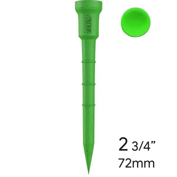 Lignum Tee 72mm (2 3/4") golftees, 12 stuks, hitting green